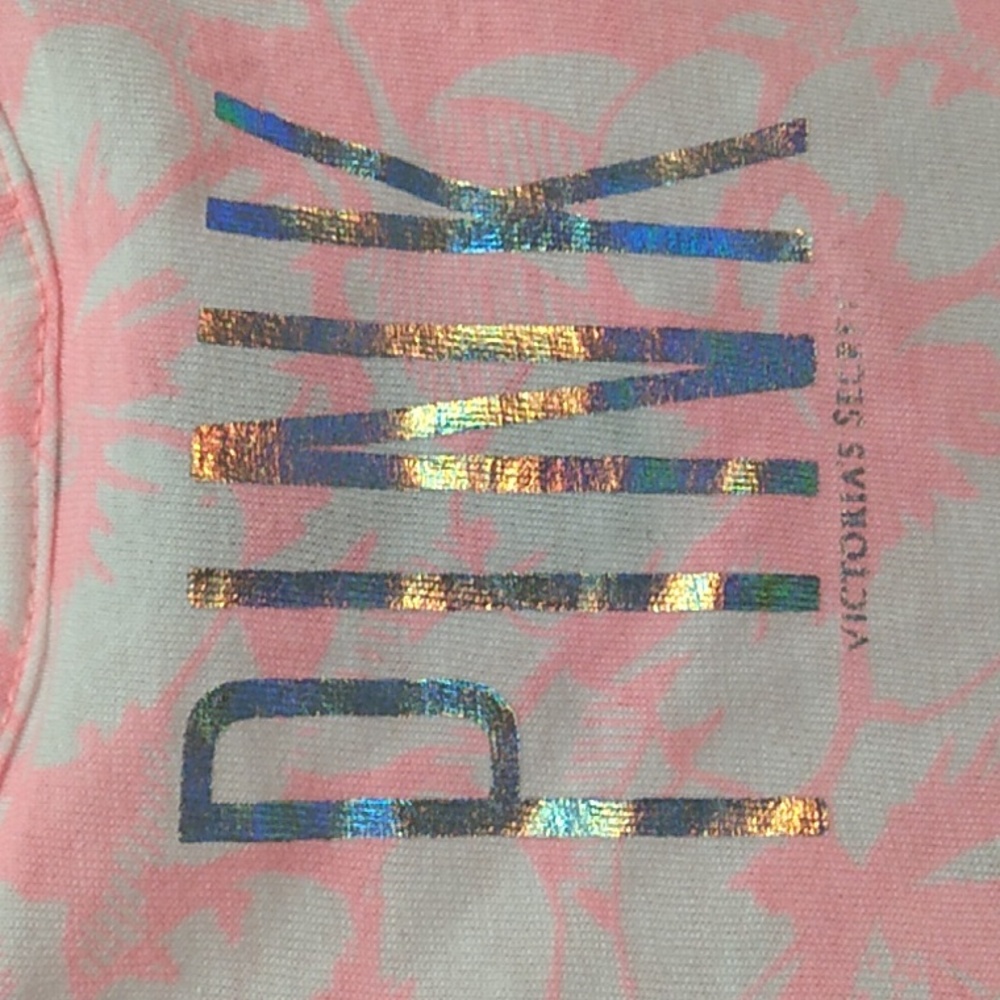 (X-63) SALE! NWT PINK Victoria's Secret 2013 Tank Sz.S Oversized - Picture 6 of 9